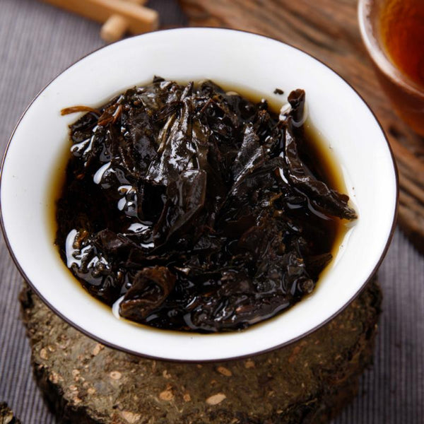 CIFbuy 150g Anhua Black Tea Flower Roll Heishiwan Tea Cake