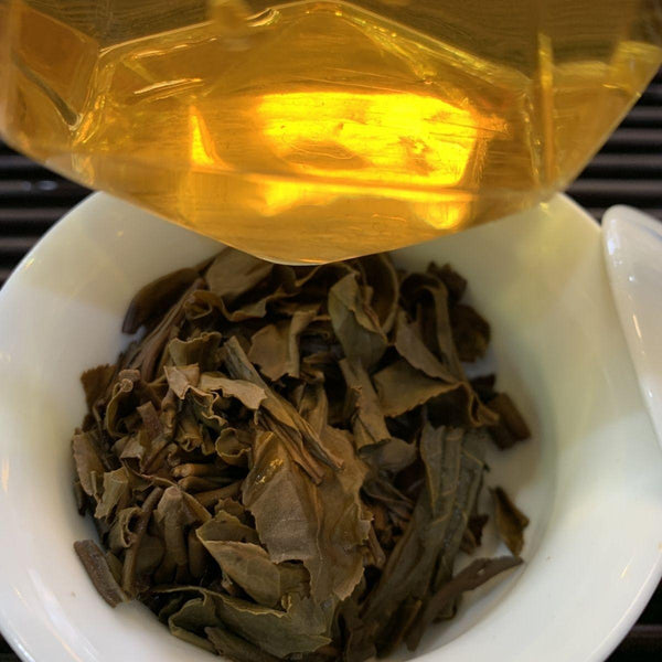CIFbuy 2014 NAN QIAO Gao Dang Qing Bing Shen Yunnan Pu-erh Menghai Puer Tea Raw 357g