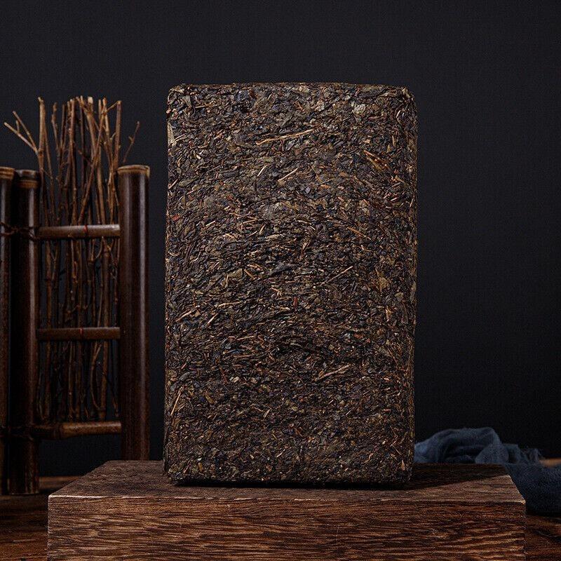 CIFbuy 1kg Anhua Black Tea Golden Flower Hand-Constructed Porcelain Brick Tea Tientsin