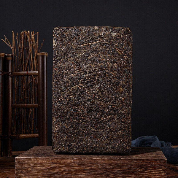 CIFbuy 1kg Anhua Black Tea Golden Flower Hand-Constructed Porcelain Brick Tea Tientsin