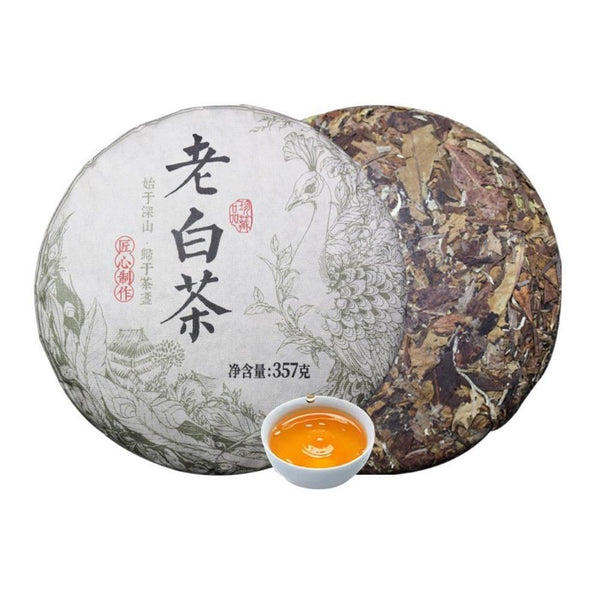 CIFbuy 357g 2023 Aged White Tea Pu'er White Tea Fuding Tea Cake Rich Aroma Tea cake