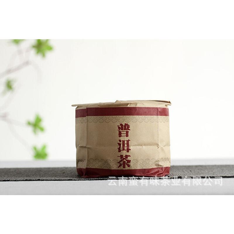 CIFbuy Yunnan Pu'er Tea 2021 Big Tree Old Tree Tea 100g Brown Ripe Cake (Chong)