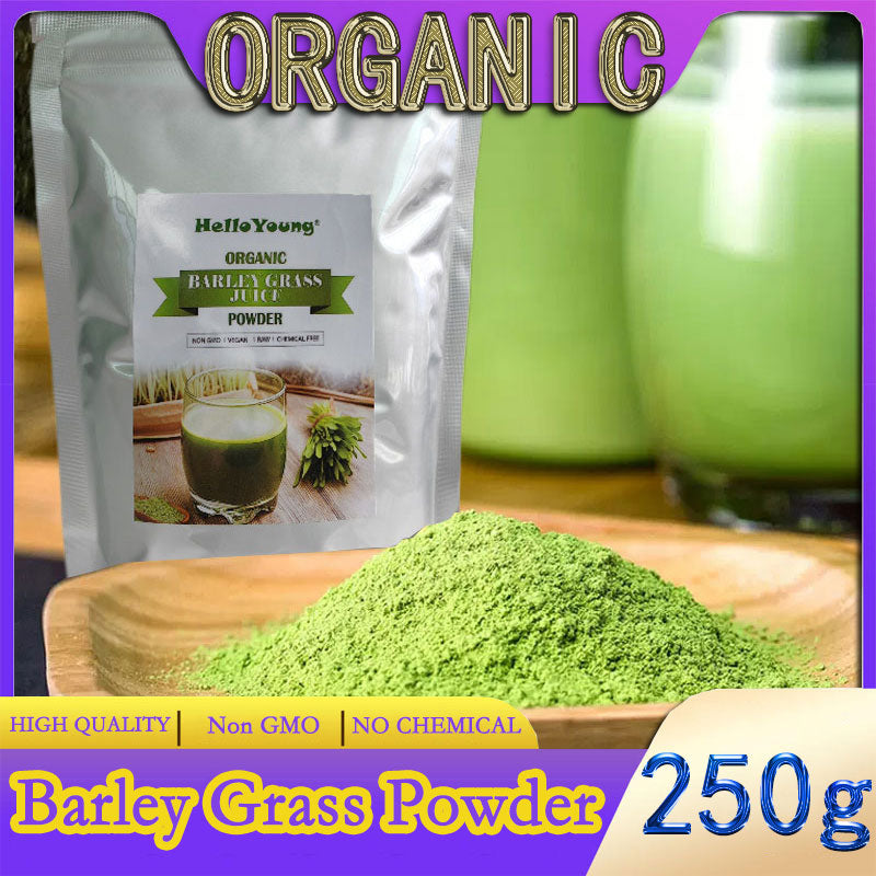 Barley grass official store Organic Barley Grass Powder original 250g  Contains Iron Vitamin C, & Vitamin E – Non-GMO Gluten-Free Soy-Free Vegan Main image