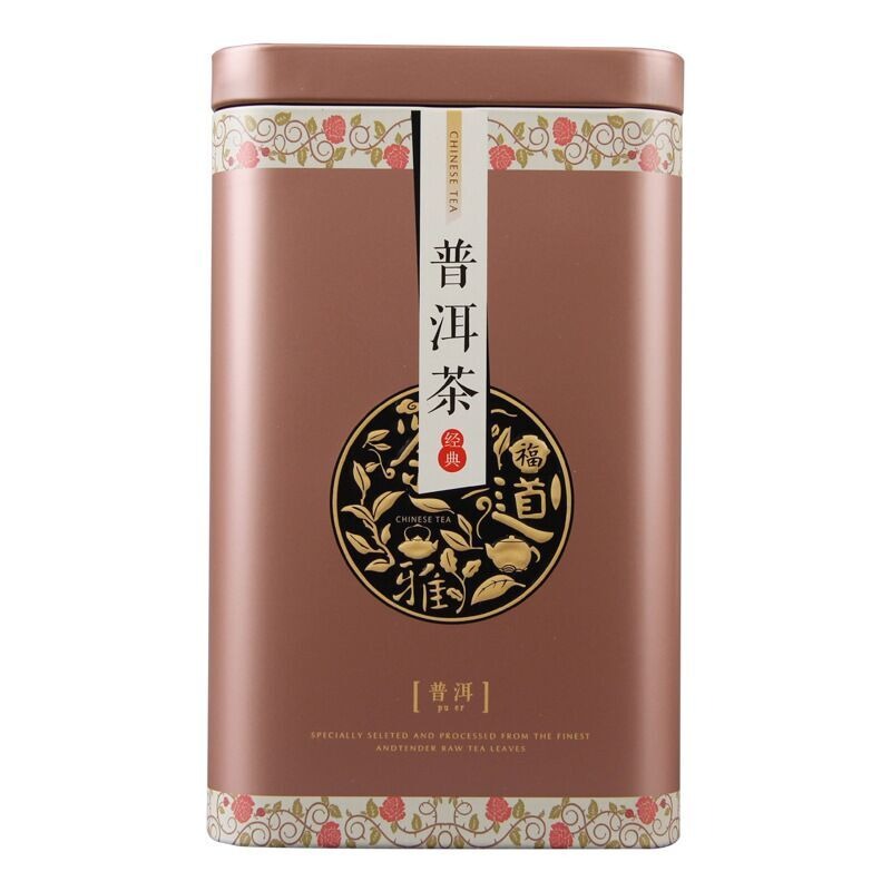 China 100g Black Puer Tea Ripe Pu-erh Red Tea Yunan Canned Green Food Beauty Tea