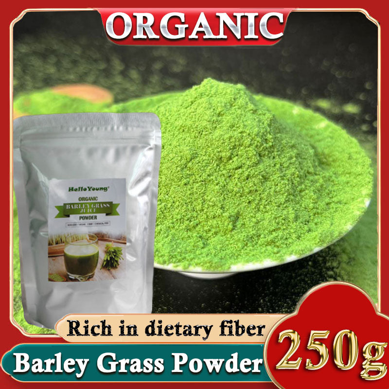 Barley Grass Powder 100% Pure & Organic Organic Barley Grass Powder Pure Organic Barley for Women and Men 250g Rich in Immune Vitamin, Fibers, Minerals Main image