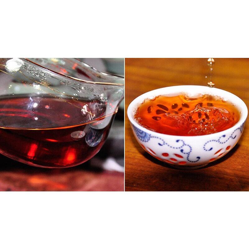 CIFbuy Lao Tong Zhi JIAJIA 7598 Anning Haiwan Yunnan Pu-erh Tea Cake 357g Ripe