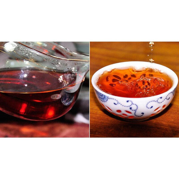CIFbuy Lao Tong Zhi JIAJIA 7598 Anning Haiwan Yunnan Pu-erh Tea Cake 357g Ripe