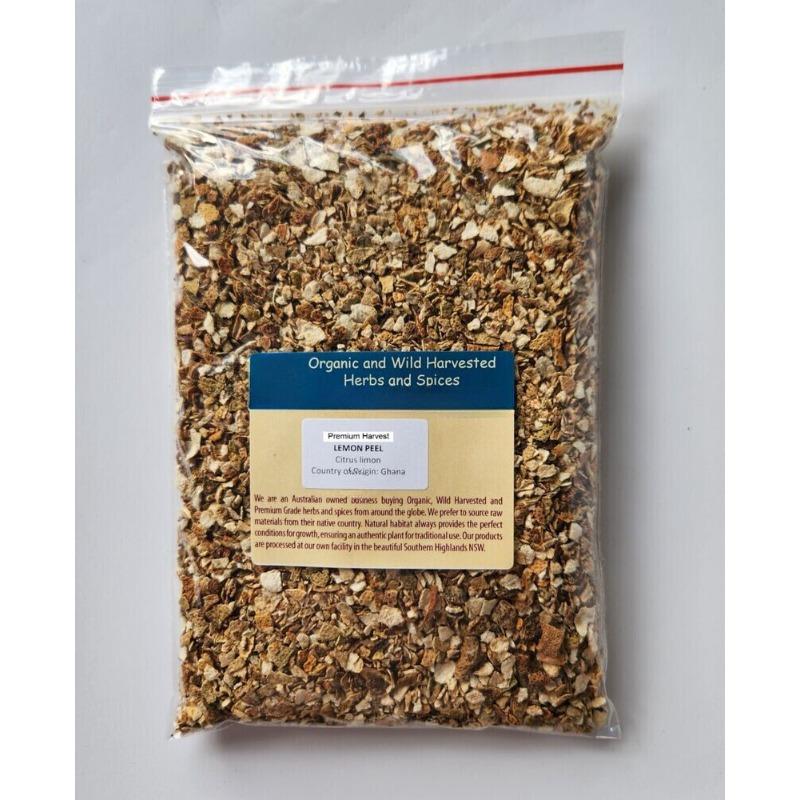 CIFbuy LEMON PEEL PREMIUM HARVEST HERBAL TEA 500g Citrus limon Dried herb zest