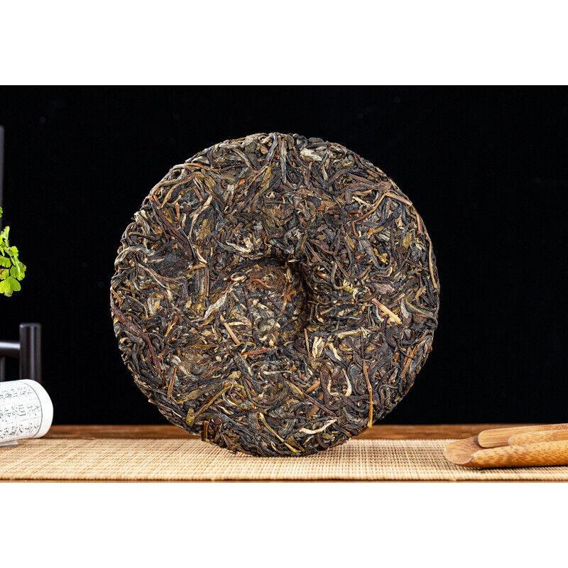 CIFbuy 357g Yunnan Menghai Pu'er Raw Tea Brown Mountain Qizi Cake Ancient Tree Tea
