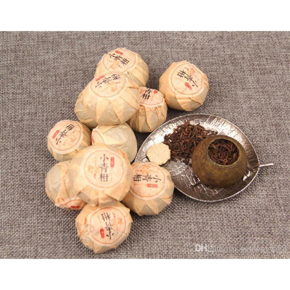 CIFbuy Yunnan Organic Ripe Pu-erh Tea Citrus Mini 100g