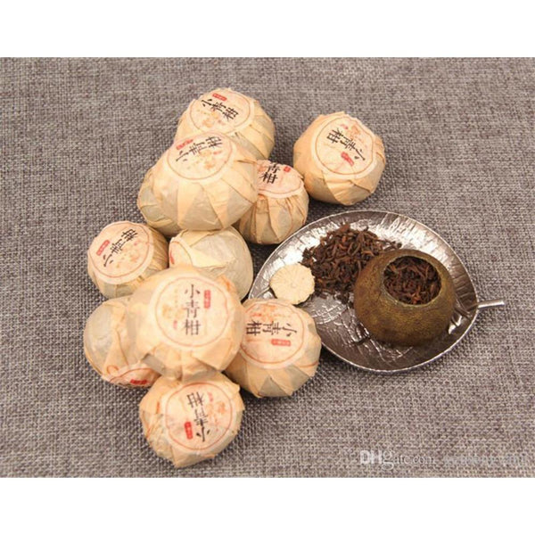 CIFbuy Yunnan Organic Ripe Pu-erh Tea Citrus Mini 100g
