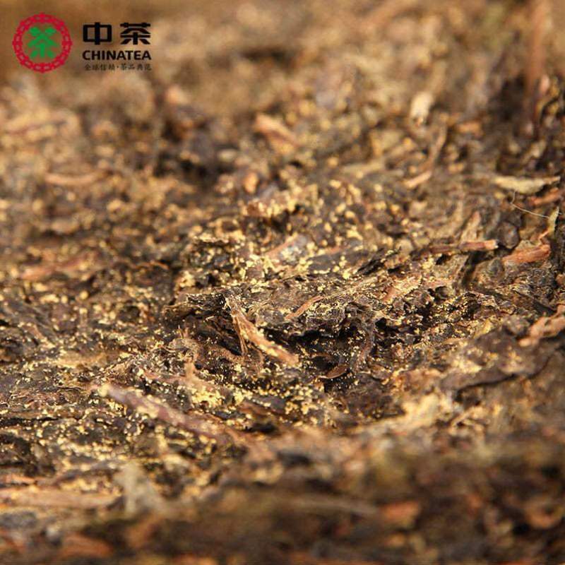 CIFbuy Hunan Anhua Golden Flower Dark Brick Tea Fu Zhuan Dark Tea Fu Brick Tea 760g