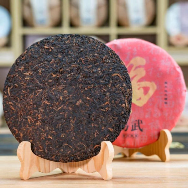 CIFbuy Yunnan Baifu Yiwu Ancient Tree Ripe Puer Tea Cake 357g