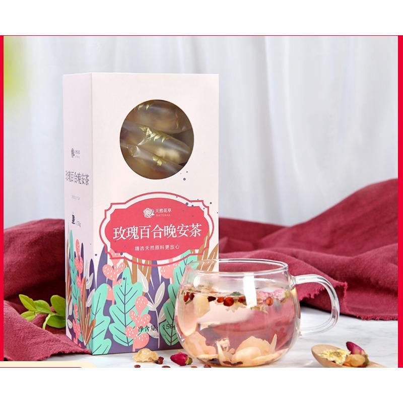 CIFbuy Rose Lily Good Night Tea Date Palm and Chrysanthemum Combination Sleep Tea Flower Tea