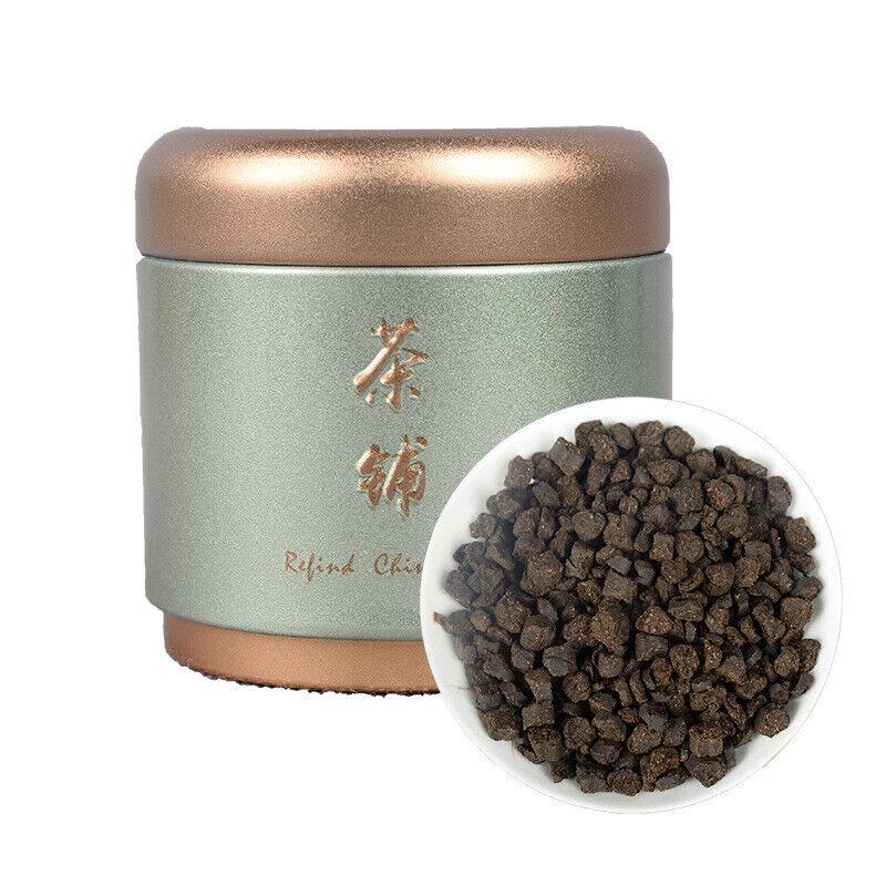 CIFbuyYunnan Puerh Tea Fossil Glutinous Fragrance Broken Silver 100g Tin Cooked Tea