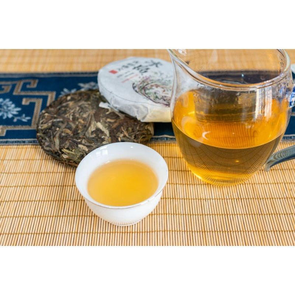 CIFbuy 100g Pu'er Raw Tea Iceland Yunnan Ancient Tea Spring Tea Cake Orchid Fragrance