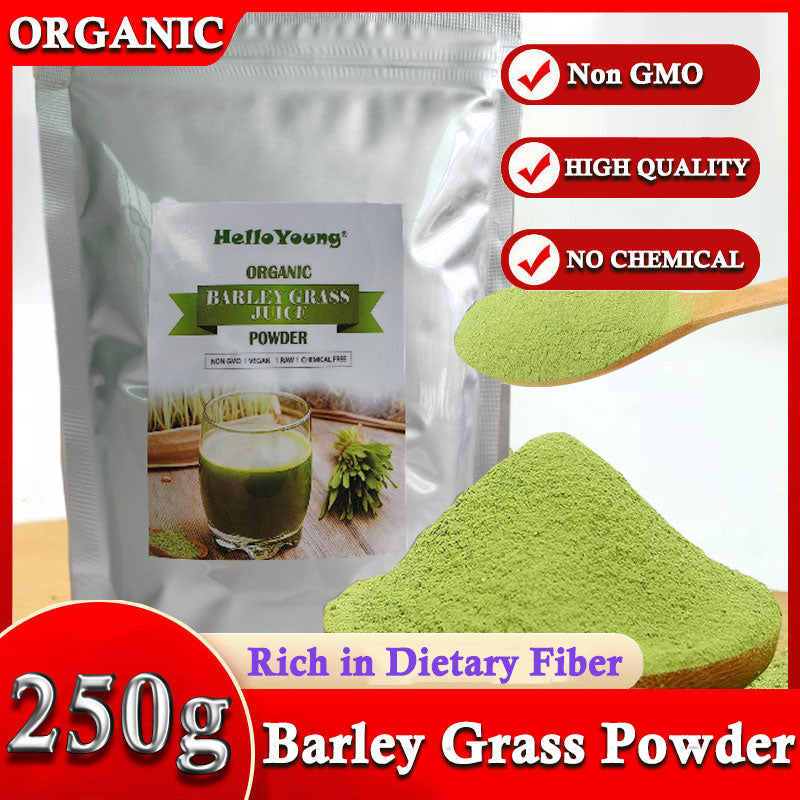 Barley grass official store Organic Barley Grass Powder original 250g Juice Powder Chlorophyll & Trace Minerals No Maltodextrin & Sugar