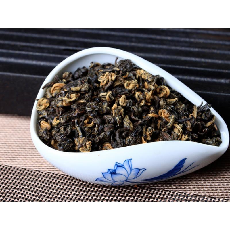CIFbuy 500g Yunnan Ancient Black Tea Golden Silk Golden Snail Fengqing Dian Hong Tea