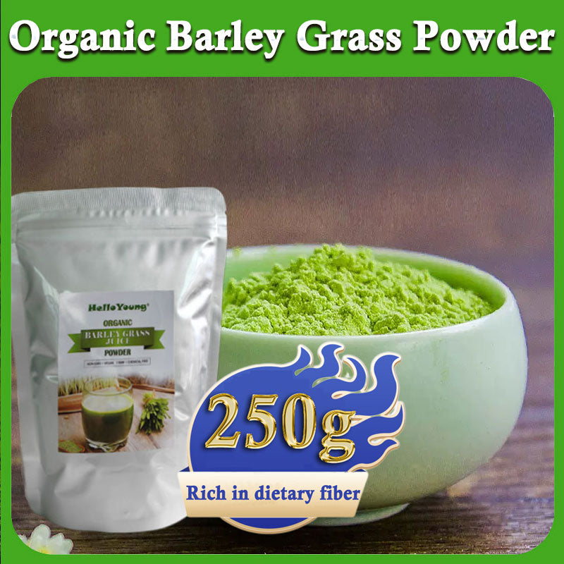 Unsweetened Premium Organic Barley Grass Powder 250g Pure&Natural I Nutritionally Complete I Mix into Smoothie or Juice Main image