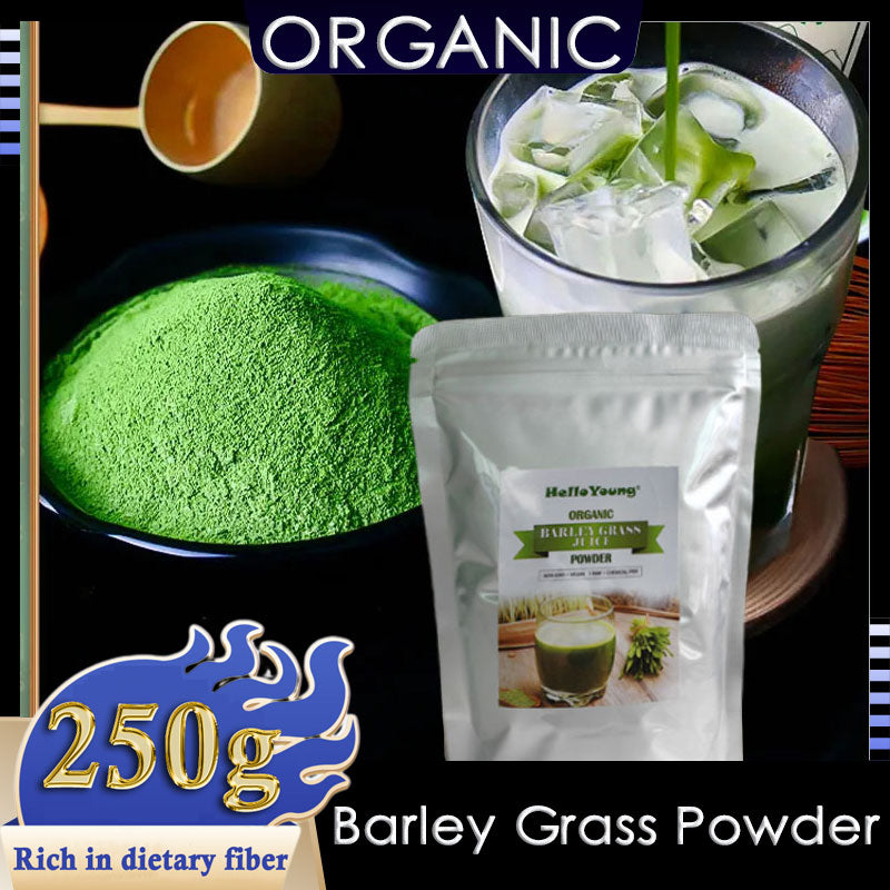 Pure Organic Barley Grass Original Powder Juice Drink 250g lowering cholesterol, beautiful skin, healthy slimming drink Main image