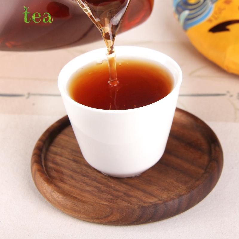 CIFbuy 2022 Ripe Pu-erh "Anniversary Millet" Ripe Tea Cake: Yiwu Zhengshan Jinwu Yun Nan Cici Tea Cake 2022年熟普洱“周年小米”熟茶饼：易武正山金武云南慈慈茶饼