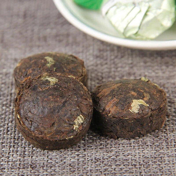CIFbuyYunnan Lotus Leaf Pu'er Ripe Tea 500g Scented Tea Xiaotuo Tea Herbal Tea