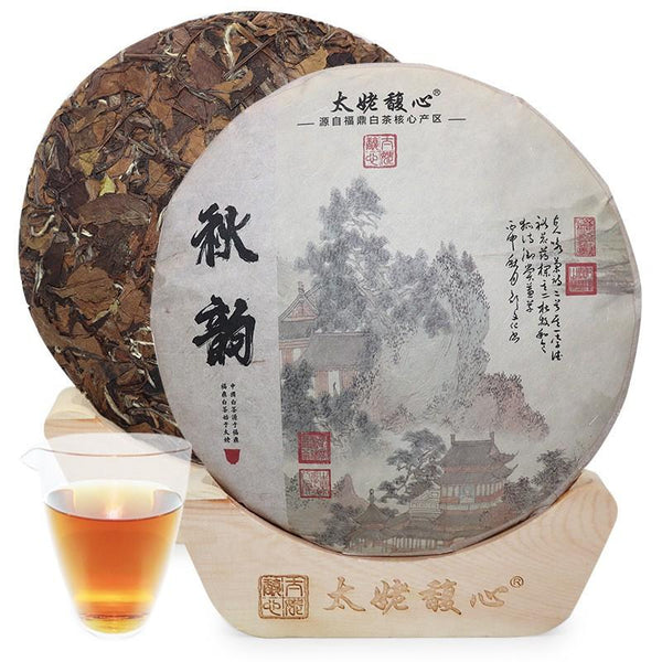 CIFbuy 350g 2019 Fuding White Tea Cake Shoumei Old White Tea