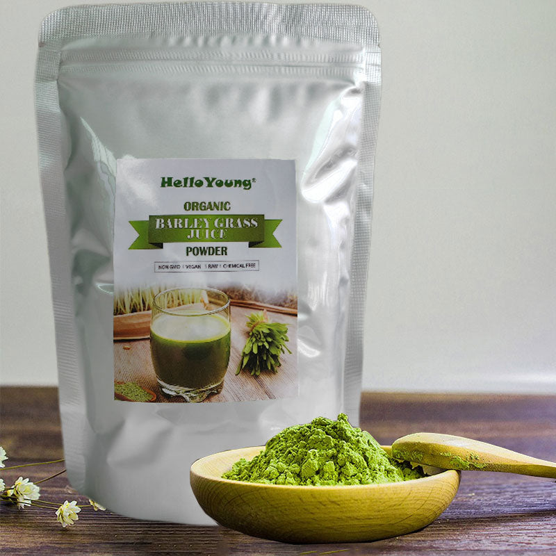 Organic Barley Grass Powder original 250g barley grass official store barley grass powder willy ong Body Detoxification and Weight Loss Barley Health Matcha Beverage Main image