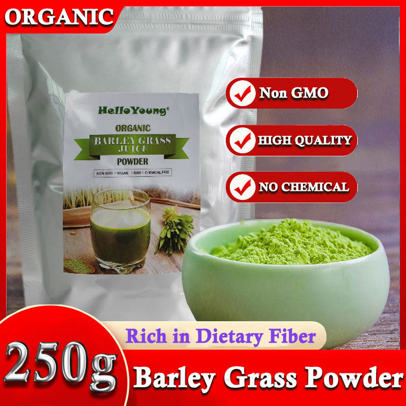 Organic Barley Grass Powder original 250g for lose weight barley powder pure organic body detoxification, moistening intestines