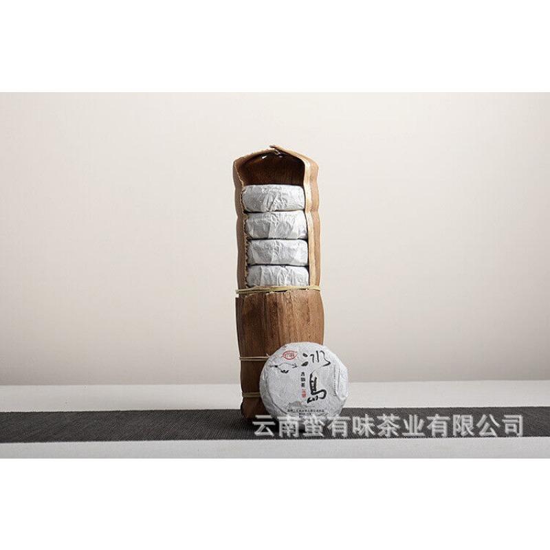 CIFbuy 100g Pu'er Tea Le Xing Xiang Icelandic Ming Qian Spring Tea(Mooncake Shape)