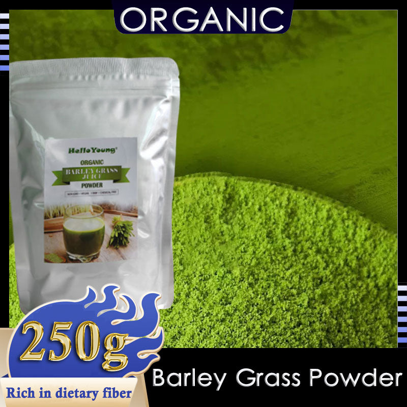 HelloYoung Imported Unsweetened Premium Organic Barley Grass Powder 250g burning fat, purifying liver, lowering cholesterol, beautiful skin Main image