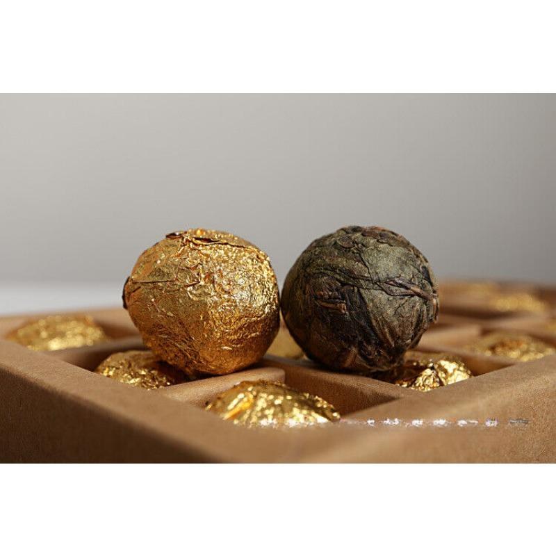 CIFbuy Yunnan Pu'er Tea 18 Old Banzhang Ancient Tree Gold Leaf Raw Tea Dragon Pearl