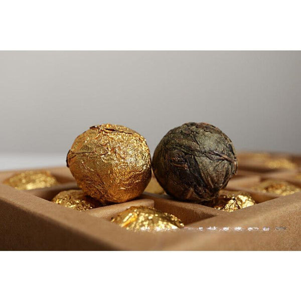 CIFbuy Yunnan Pu'er Tea 18 Old Banzhang Ancient Tree Gold Leaf Raw Tea Dragon Pearl
