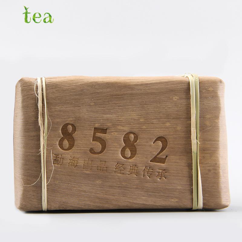 CIFbuy Yunnan Menghai Ancient Tree Old Tea Brick 8582 Aged Pu'er Tea Brick 250g