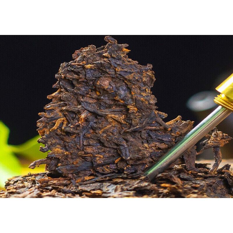 CIFbuy 357g Yunnan Pu'er Tea Palace Tea Cake Menghai Mature Cake Old Tea Qizi Cake