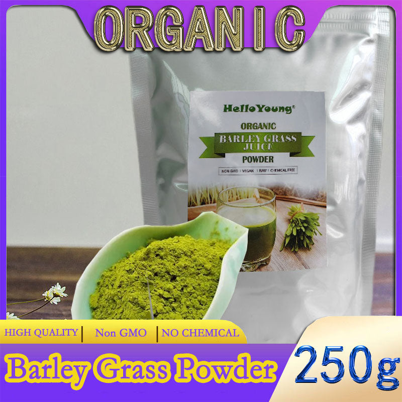Barley grass official store Organic Barley Grass Powder original 250g Non-GMO Gluten-Free Soy-Free Vegan Main image