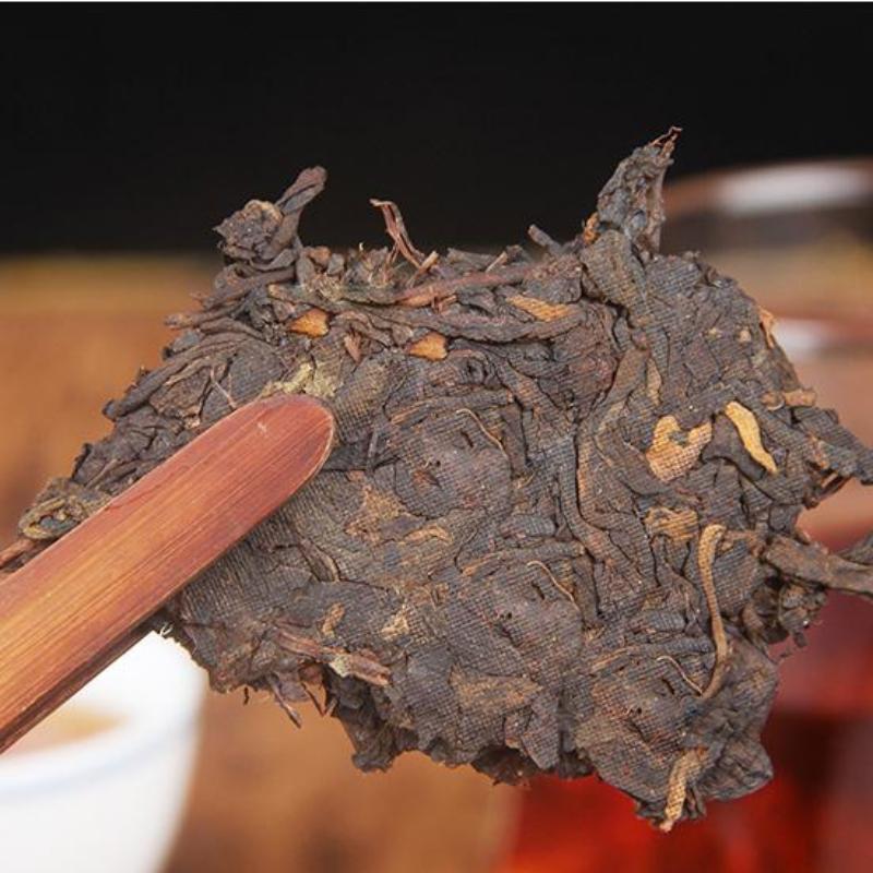 CIFbuy 357g Yunnan Menghai Ripe Puerh Tea Cake Kungfu Pu-erh Cooked Tea Old Tree Pu'er