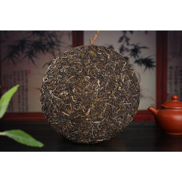 CIFbuy Yunnan Pu'er Tea Yiwu Ancient Tree 357g Pu'er Raw Tea Cake with Orchid Aroma