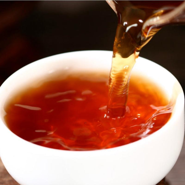 CIFbuy Yunnan Pu'er Tea 100g Ripe Cake Aged Old Tree Tea Golden Bud Ripe Tea