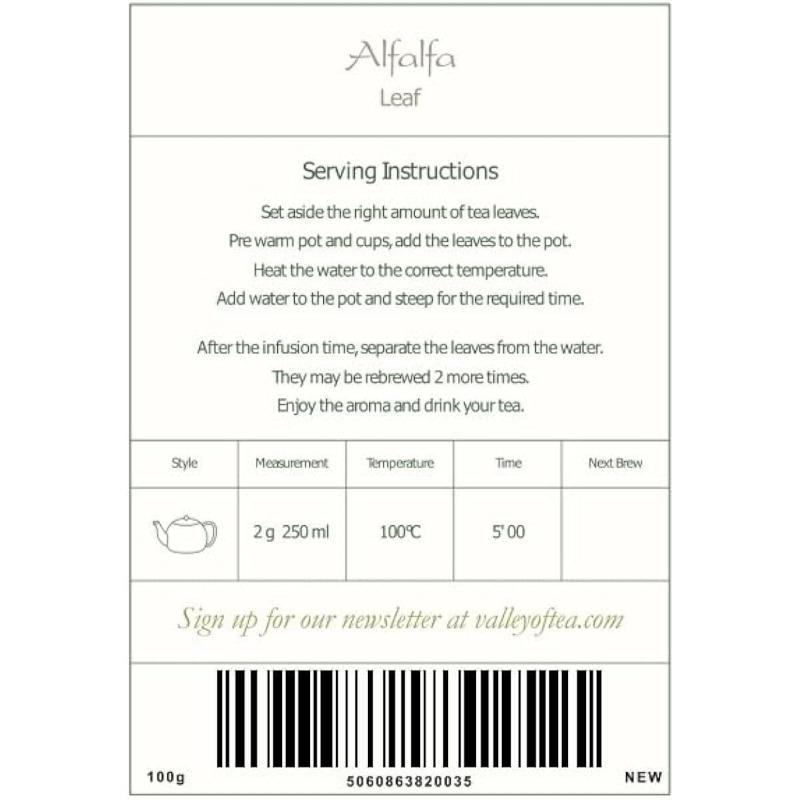 CIFbuy Alfalfa Herb Organic Medicago Sativa - Quality Lucerne - Erba Medica Tonic 100g
