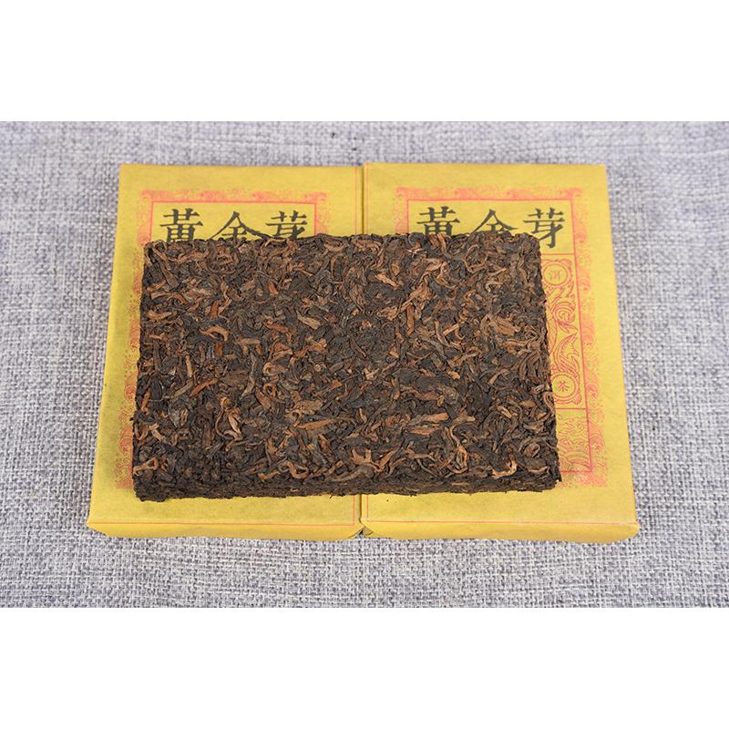 CIFbuy 250g Yunnan Pu'er Tea Ripe Tea Golden Bud Ripe Brick Weight Loss Healthy Drink