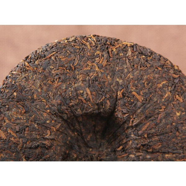 CIFbuy 200g Palace Gold Cake (Ripe) Yunnan Menghai Pu'er Round Tea Early Spring Jiao Mu