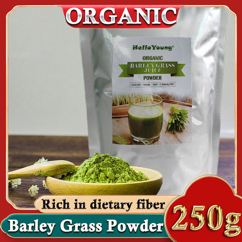 Barley Grass Juice 250g Powder Organic Non-GMO Vegan Cold-Juiced and Low-Temperature Dried Main image