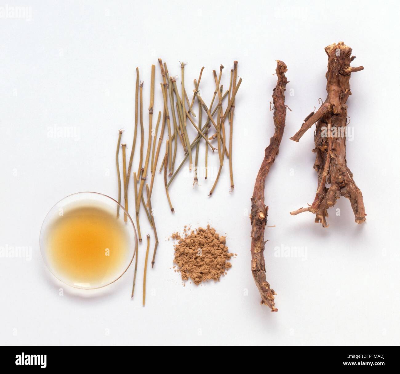 Natural Chinese Herbal Mo & Huang Root Herbs Mu & Huang Tea Anti-cough Green Tea 500g Main image