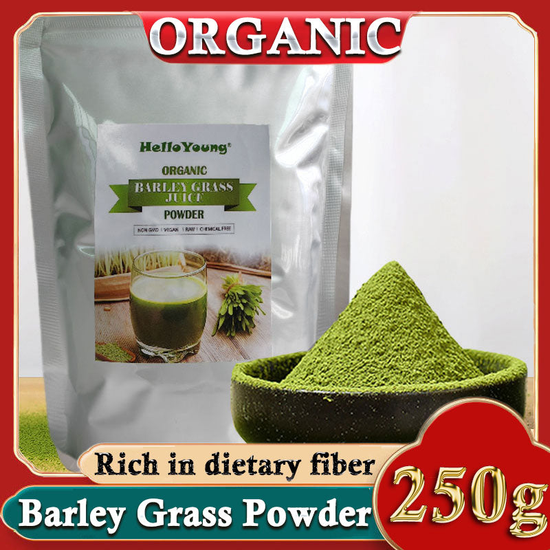 250g Organic Barley Grass Powder Gluten Free Non-GMO Superfood Vegan 100% Natural Pure Barley Grass Low Sugar Body Detoxification Main image