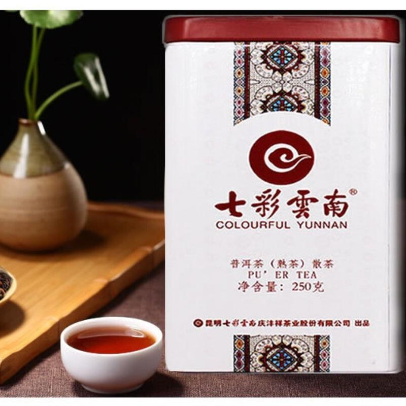 CIFbuy Yunnan Bulang Mountain Grade 1 Premium Pu-erh Ripe Loose Leaf Gift Box 250g