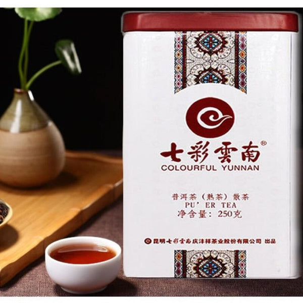 CIFbuy Yunnan Bulang Mountain Grade 1 Premium Pu-erh Ripe Loose Leaf Gift Box 250g