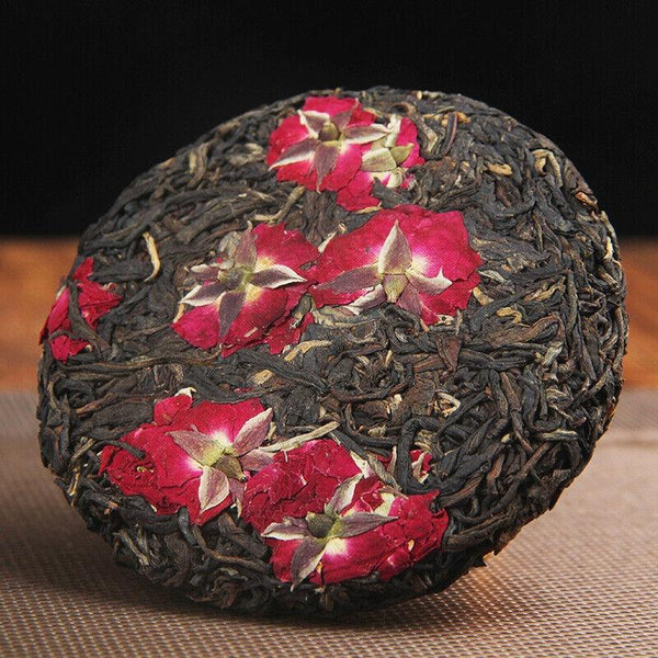 CIFbuy 100g Yunnan Old Tea Tree Red Rose Black Tea Fengqing Dian Hong Rose Tea Cake