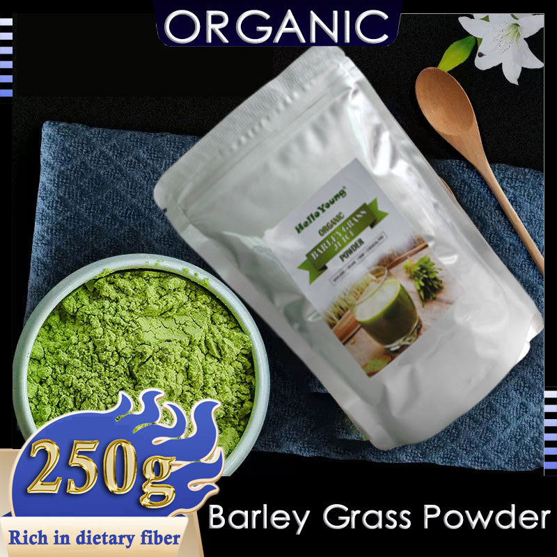 Pure Organic Barley Grass Original Powder Juice Drink 250g Rich in Immune Vitamin, Fibers, Minerals, Antioxidants and Protein Main image