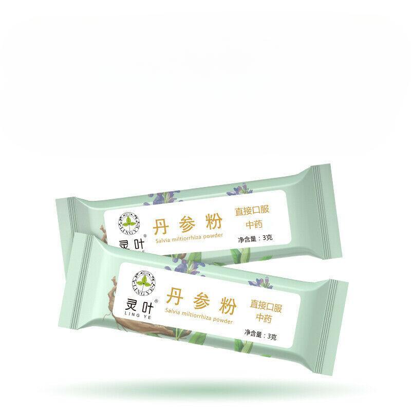CIFbuy Salvia Miltiorrhiza Powder Health Enhancing Herbal Tea Soup and Mask 100% Pure Natural Salvia Power Herbal Tea 3g*30bag
